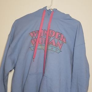light blue sweatshirt